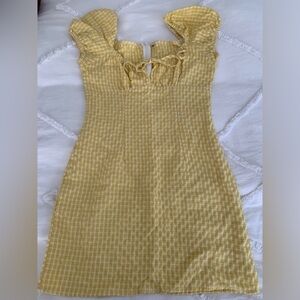 Adorable Yellow Gingham Dress